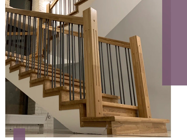 Реставрация деревянных и металлических лестниц в Ирбите