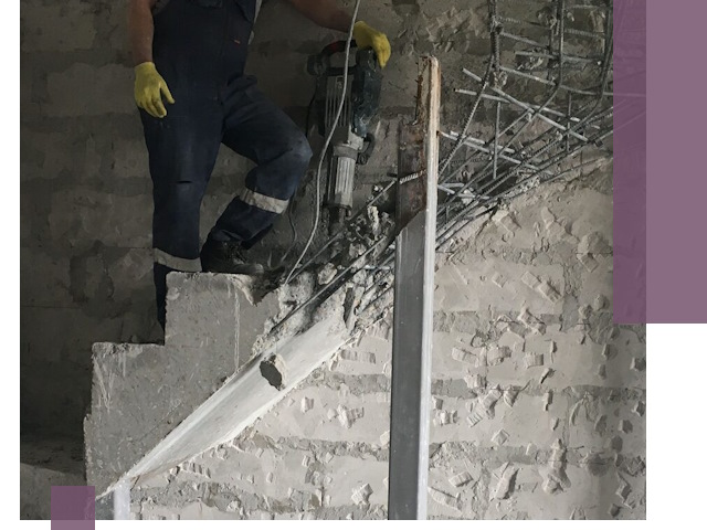 Демонтаж металлических и бетонных лестниц в Ирбите