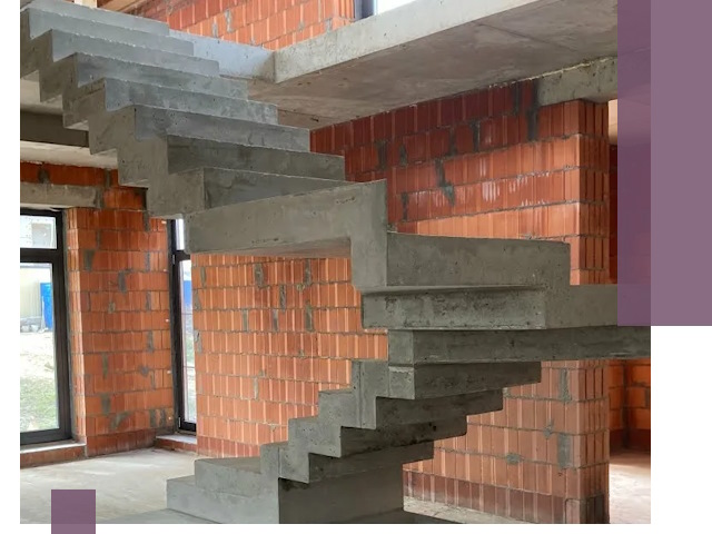 Изготовление бетонных лестниц под ключ в Ирбите