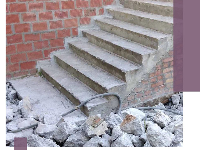 Демонтаж бетонных лестниц в Ирбите: быстро и безопасно