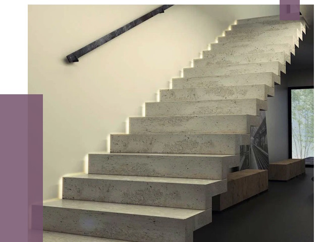 Облицовка бетонных лестниц в Ирбите от 4947 руб/м2 