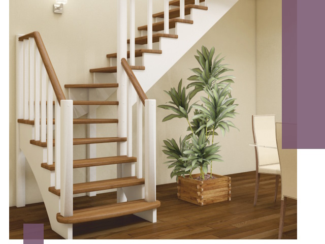 Г-образные лестницы под ключ в Ирбите — изготовление и монтаж