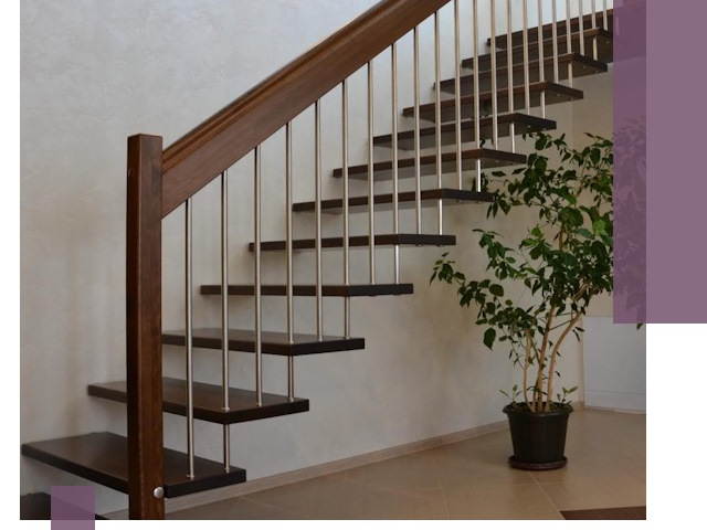 Лестницы на больцах под ключ в Ирбите – изготовление и монтаж