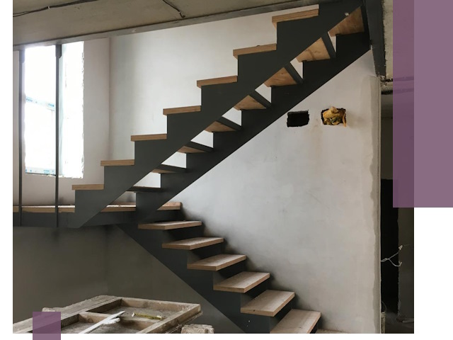 Изготовление лестниц на металлокаркасе в Ирбите от производителя