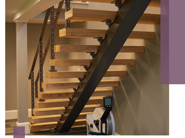 Лестницы на монокосоурах под ключ в Ирбите - изготовление и монтаж