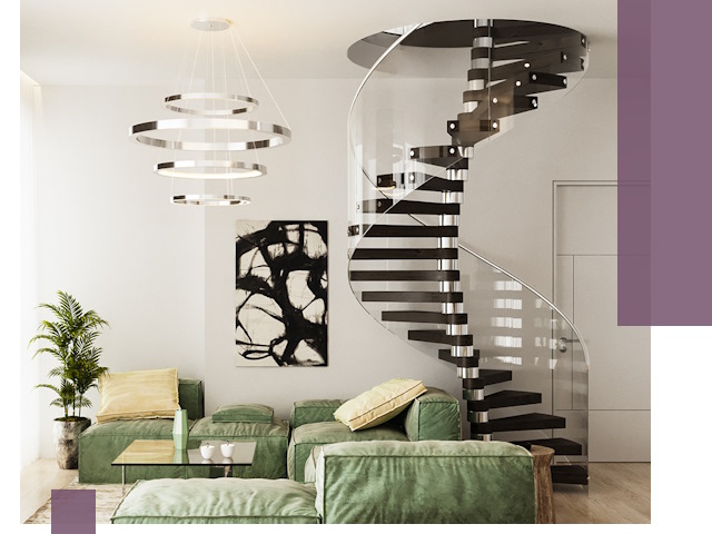 Лестницы для двухуровневой квартиры в Ирбите — изготовление и монтаж