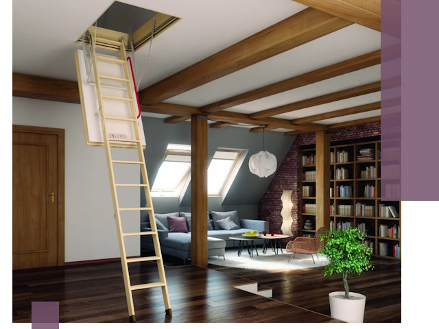 Чердачные лестницы под ключ в Ирбите: изготовление и монтаж