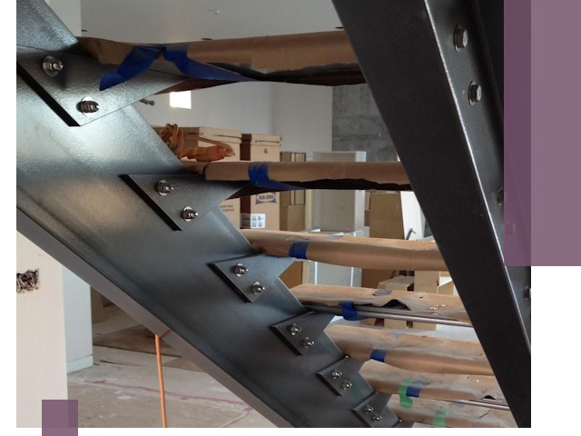 Усиление лестничных конструкций и усиление опор в Ирбите