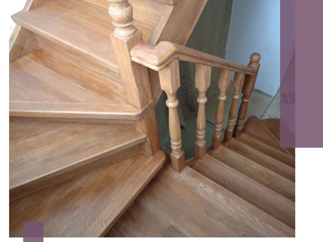 Дубовые лестницы под ключ в Ирбите: изготовление и монтаж