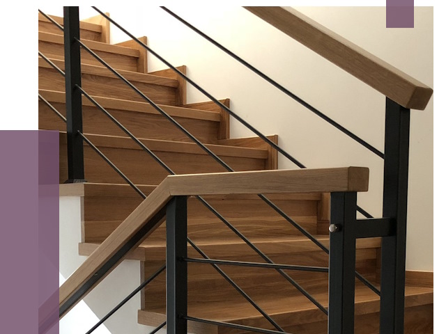 Обшивка металлической лестницы деревом в Ирбите от 4672 руб. 