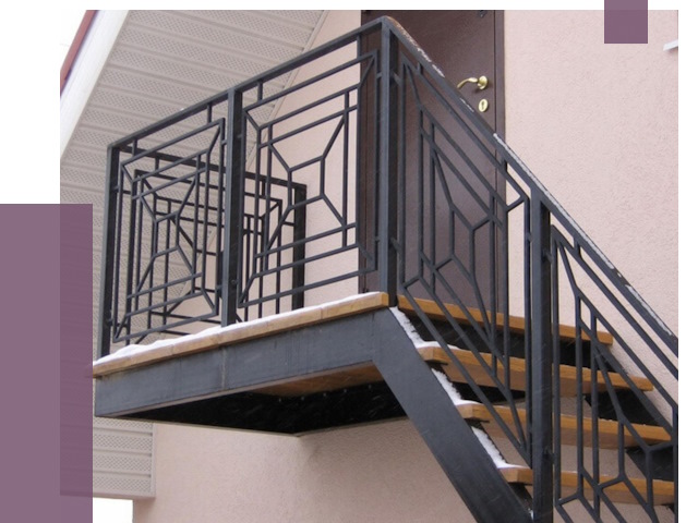 Металлические перила в Ирбите от 4617 руб.  | ПРОЛЁТ-Рбт