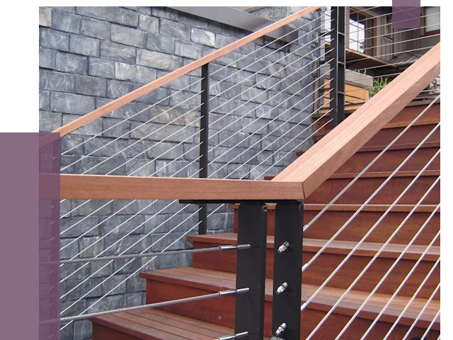 Тросовые перила под ключ в Ирбите от 8355 руб. 