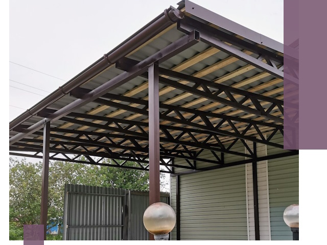 Навесы под ключ в Ирбите: изготовление, монтаж и гарантия