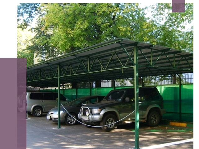 Навесы для парковки в Ирбите от 86295 руб. заказать | ПРОЛЁТ-Рбт