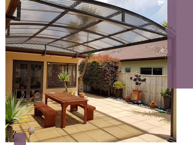 Навесы во двор под ключ в Ирбите — изготовление и монтаж