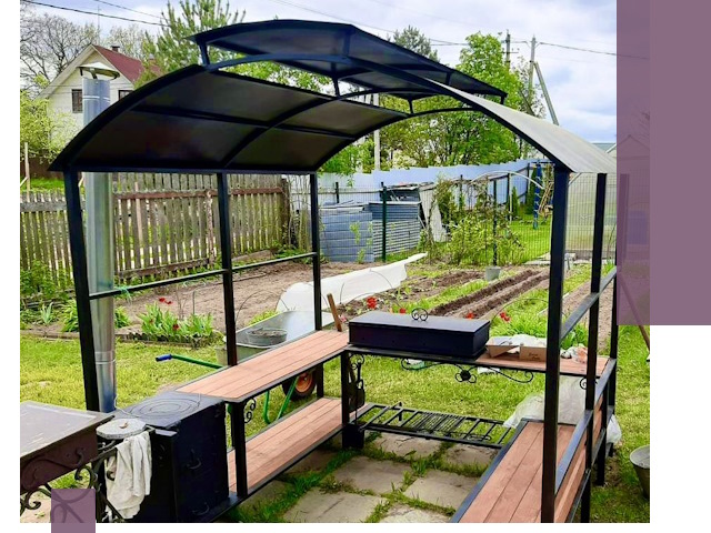 Навесы для барбекю в Ирбите: изготовление, монтаж и демонтаж