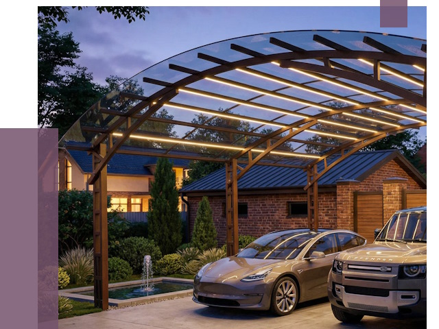 Металлические навесы в Ирбите от 13631 руб. под ключ — ПРОЛЁТ-Рбт