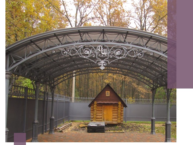 Кованые навесы премиум-класса под заказ в Ирбите