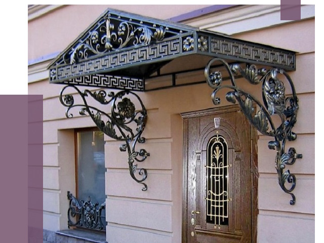 Кованые козырьки в Ирбите под ключ от 13686 руб. — ПРОЛЁТ