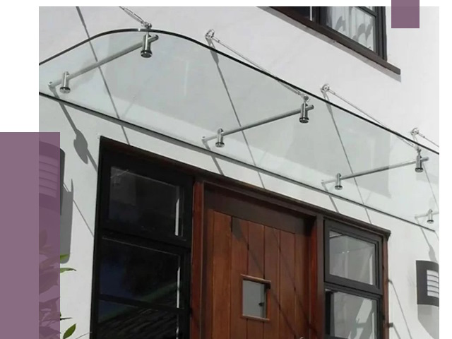 Стеклянные козырьки в Ирбите от 20337 руб. | ПРОЛЁТ-Рбт