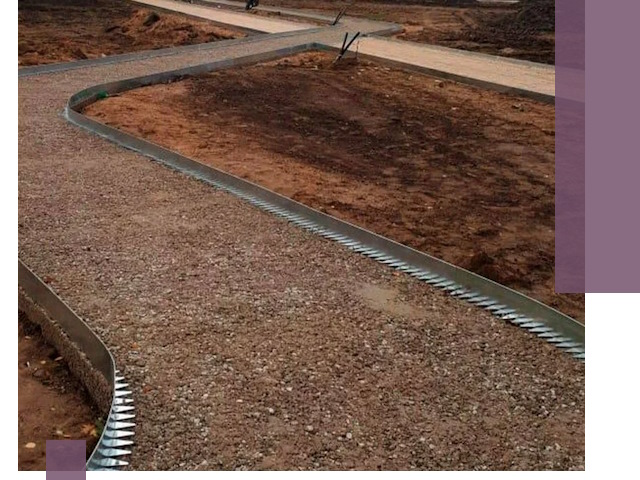 Металлические бордюры под ключ в Ирбите — изготовление и монтаж