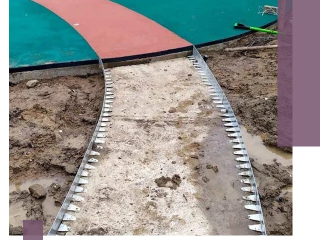 Металлические бордюры для дорожек в Ирбите — монтаж и изготовление