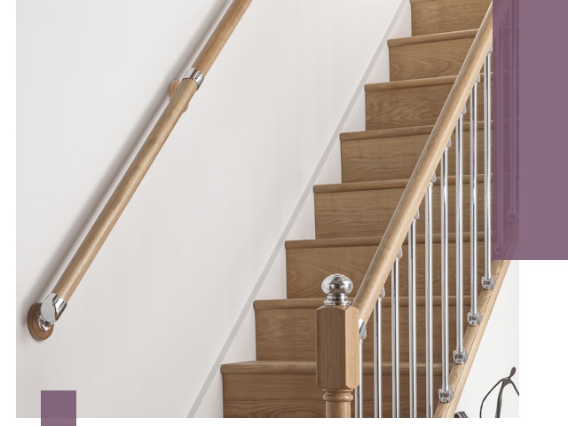 Пристенные поручни из стали и нержавейки под монтаж в Ирбите